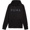Puma Essentials+ Graphic Hoodie FZ - Felpa con Cappuccio da Uomo, Colore: Nero - Marca: Puma - EAN: 4067983010705 - Taglia: M