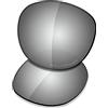 Saucer - Lenti di ricambio per occhiali da sole Oakley Latch, (High Definition - Chrome Metal Polarized), Taglia unica