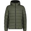 CMP Piumino da uomo con imbottitura riciclata, 34K2807 (IT, Numero, 48, Regular, Regular, Olive)