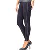 JADEA Galà Leggings Pantaloni Donna con Fascia Laminata 4686 (IT, Testo, M, Regular, Regular, Nero)