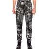 Cipo & Baxx Jeans da uomo, vestibilità regolare, con stampa effetto glitterato, denim, CD572 Graffiti Patches, Nero , 30W x 32L