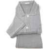 Bip Bip Pigiama Uomo in Flanella di Puro Cotone Collo Camicia con Profilo Pantalone Aperto (60, 31 Grigio)