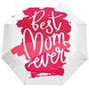 GAIREG Best Mom Ever Text - Ombrello da viaggio con apertura automatica e chiusura pieghevole