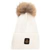RefrigiWear Berretto Con Pompon In Pelliccia Snowflake 24AIRAB05508MA9083 Bianco