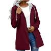 Generico piumino bordeaux donna Giubbino Donna Piumino Giacca Termica Cappotto Caldo Giubbotto Invernale Lungo Parka Desires Trench Corto Cappotti oversize