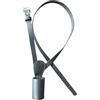 The Leather Hub Cintura a croce in pelle nera per portabandiera, taglia mini, regolabile, resistente e leggera, per uso cerimoniale, nero, argento., Mini