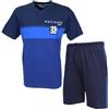 Navigare Pigiama Uomo Estivo in Fresco Cotone Jersey Manica Corta 41644 (IT, Testo, M, Regular, Regular, Multicolore)