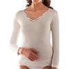Liabel Confezione 2 Pezzi Maglia Lunga Donna Lana Cotone (XXL)