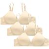 Cocila Reggiseno Senza Spalline Confezione da 3 Reggiseni Sportivo da Donna Senza Ferretto, Donna Reggiseno Schiena Scoperta Tezenis Morbido di Base per Grandi Taglie Forti Beige M