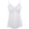 Tramonte sotto Giacca Top Canottiera Micromodal e Pizzo Simona T790 Bianco (Bianco, L/XL)