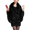 LCDIUDIU Scialle Elegante Donna Cerimonia,Poncho Invernali da Donna in Maglia, Colletto in Pelliccia Sintetica Bianca, Cardigan in Maglia con Fiori di Rosa, Mantello Bolero, Sciarpa Calda Oversize,