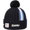 Eisbär Berretto Beanie Leizel RL SP con Risvolto Lana Merino Taglia Unica - Nero-Blu