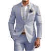 Rrongwn Giacca da uomo slim fit smoking per matrimonio elegante moda stampa giacca uomo business blazer leggera sportiva giacca sportiva tempo libero uomo business tuta giacca, grigio., M