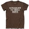 3styler T-Shirt Uomo Straight to Hell Boys Combat Rock Strummer Song - Music Shirt - Linea Classic - 100% Cotone 185 gr/mq (XXL, Cioccolato)