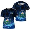 Generic Personalizzato Short Sleeve Tee Camisas De El Salvador Flag Maglietta Uomo Casual Magliette A Manica Corta Leggero Maglia da Uomo per Palestra Running Sportiva M