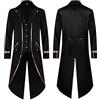 sutelang lurryly Giacca da uomo Costume Lungo Slim Fit Coda Di Merluzzo Giacca Cappotto Cosplay Mezza Stagione Vintage Halloween con Pulsante Giacca Gotico Uomo❀, Le Noir, XL