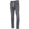 PAYPER Los Angeles Pantalone da Uomo Taglio Jeans Misto Denim Tasche Laterali Chiusura con Zip Gamba Slim Effetto Consumato (Light Blue, 48)