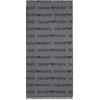 Emporio Armani Sciarpa lettering jacquard all over - 625060 CC786 00041 Grey - cm. 185 x 43 Orlo sfrangiato