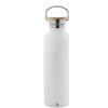 Borraccia termica 1000ml in acciaio riciclato con coperchio bambù Renaslu L personalizzate o neutre