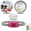 KGHYUJT Baupaw Collare Antiparassitario | Collare Antiparassitario Per Cani Naturale (rosa)