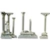 perfk Decorazione a Colonna Romana Decorazione realistica in Resina per Acquario Accessori per Acquario paesaggistica a Colonna Romana 18,5 cm, Set D