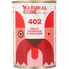 Generico NATURAL CODE 402 POLLO, COUSCOUS E ZUCCHINE FOR DOG- 6 CONFEZIONI DA GR.400