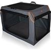 Knuffelwuff Gabbia pieghevole per cani con telaio in alluminio, XXL, 106 x 71 x 69 cm