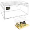 PORFOYO Terrario per Rettili, Scatola di Alimentazione, Terrario portatile, trasparente, in Acrilico per Spide, Lucertola, Scorpione Contenitori, 30cm x 20cm x 15cm