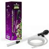 NatureHolic Pump+, sifone Pulizia Ghiaia e Cambio Acqua, Fino a 60 cm | Campana ampia per pulire il fondo e scaricare acqua. Con pompa manuale, prolunga e regolatore del flusso.