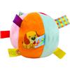 LuckyOpt Palla giocattolo interattiva per cani, 12 cm, con linguette da tomba, palline per cani con campana interna per Tug of War, giocattolo per cani per piccola razza media (cane piccolo)