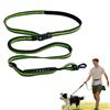 hehongshun Guinzaglio per Cani Senza Mani, Guinzaglio Mani Libere per Cani, Cintura Portaguinzaglio per Cani da Corsa Guinzaglio Cane da Allacciarein Vita Cintura a Vita Bande Riflettenti Verde Fluorescente