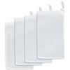 Pawfly 4 Pack di Sacchetti di Materiale filtrante per acquari, Sacchetto a Rete Extra fine per acquari con Coulisse 150 Micron Sacchetto a Rete per resine Fini (20 x 30 cm)
