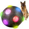 Generic Palla luminosa per cani, resistente ai morsi, giocattolo per cani, palla elastica interattiva per animali domestici, che rende l'inseguimento del cane più divertente (S/M)