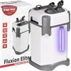 Krüger Meier Fluxion Elite 1200 UVC PRO - Filtro Esterno per Acquario 100-250L con Lampada UV 9W, 3 Cestelli, Silenzioso, Regolazione Portata, Skimmer, Accessori Inclusi