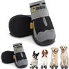 Hcpet Stivali per cani impermeabili per cani di taglia piccola, media e grande, antiscivolo, protezione per zampe con cinghie riflettenti, 4 pezzi