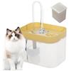 Rrlihjgu 16.5x13x12cm Fontanella Automatica Per Gatti, Distributore Automatico Di Acqua Per Gatti, 1,5 L, Silenzioso, Per Cani Di Taglia Media, Piccola E