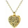 GKYQVE Collana commemorativa in acciaio inox a forma di cuore per conservare ceneri e pellicce, medaglioni per cremazione, collana commemorativa