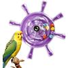 Derwrtup Giocattoli interattivi per uccelli - Piccola ruota rotante interattiva - Spinner sonaglio per gabbie per uccelli, per pappagalli Ninfa Conures Loris occupazione e arricchimento
