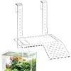 Gwtdtoad Piattaforma Basking per Tartarughe | Piattaforma Galleggiante Regolabile in Acrilico Trasparente - Terrazza di Riposo per Tartarughe in Acquario - per Casa Stanza Studio Ufficio Soggiorno
