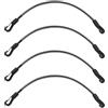 Generico Per Coda Coperta Cavallo - 4 Pezzi Strumento Equestre Elastico - Cinghie Per Coda Addestramento - Per Addestratori Cavalieri Scuola Di Equitazione Gestore Stalla Fattoria Sala Attrezzi