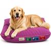 Dorian Home - Cuccia Cane Interno Taglia Grande, Media e Piccola - Cuscino Cane e Gatto Sfoderabile e Lavabile, Extra Imbottito e Morbido (Lilla, 80 x 120 cm, Cuscino con Fodera)