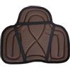 SZLIFE Cuscino per Sella equestre, equipaggiamento per Equitazione, Fodera in Spugna, Antiscivolo, in Pelle PU, 55 x 45 cm, Marrone