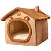 Generico Cuccia per Gattini - Letto Morbido Peluche Caldo per Dormire | Confortevole Tana Chiusa per Coniglietti Animali Piccoli Salotto,per Camera da Letto Soggiorno Balcone e Temperature Fredde
