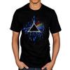 AWDIP T-Shirt # L Black Unisex # Dark Side Of The Moon Blue Splatter