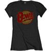 BOWIE T-Shirt # L Black Femmina # Diamond Dogs Vintage