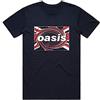 Oasis T-Shirt # M Unisex Blue # Union Jack