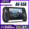 Ampown Console di Gioco Portatile ANBERNIC RG556 con Schermo AMOLED da 5,48'', Sistema Operativo Android 13, Batteria da 5500mAH, Bluetooth 5.0, Lettore di Videogiochi Portatile
