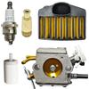 UYTGFO Adatto for motosega Husqvarna 365 372 371 362 372XP Attrezzo di ricambio Carburatore Aria Carburante Filtro Olio Candela L7T