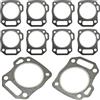 UYTGFO Adatto for H0nda GX200 GX160 5.5HP 6.5HP GX 200 160 Motore Motore Parte 10 pezzi Guarnizione testata cilindro