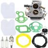 UYTGFO Misura for Zama for Husqvarna 236 240 240E 235 235E 586936202 C1T-W33 574719402 545072601 Motosega Spazzaneve Kit Carburatore